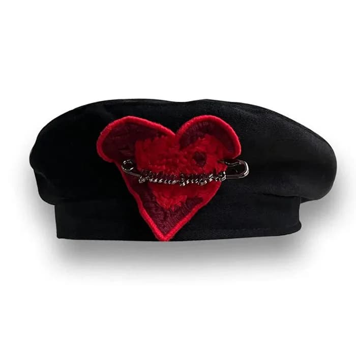 French Kiss Heart Beret — view 2 French Kiss Heart Beret — view 2