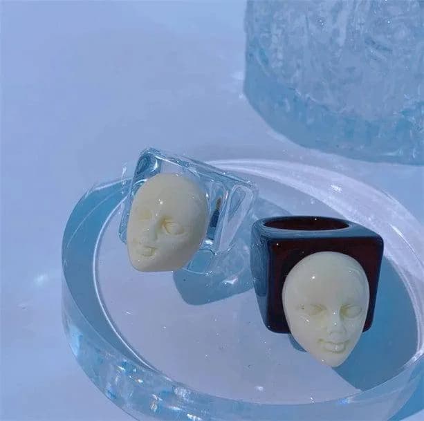 Theater Mask Ring — view 2 Theater Mask Ring — view 2