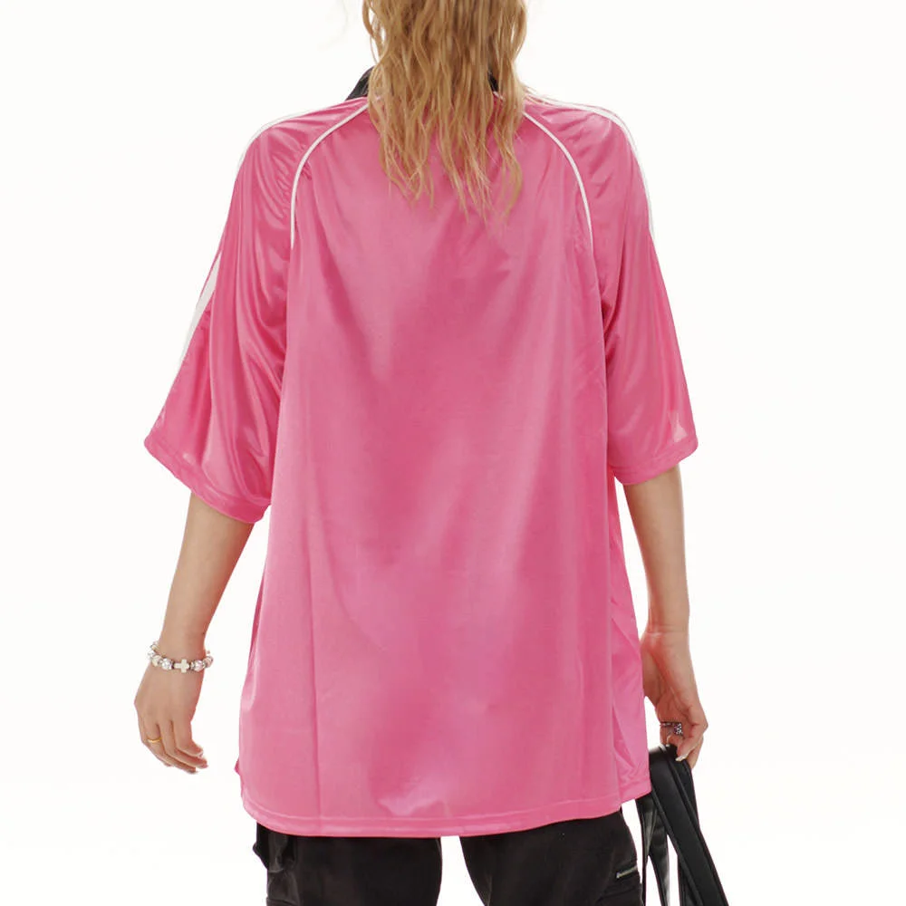 Blokette Style Jersey Polo Shirt — view 3 Blokette Style Jersey Polo Shirt — view 3