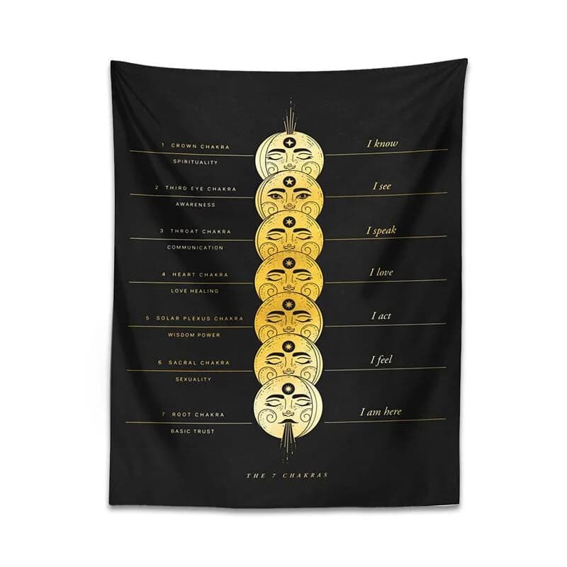 Chakra Wall Tapestry — view 1 Chakra Wall Tapestry — view 1