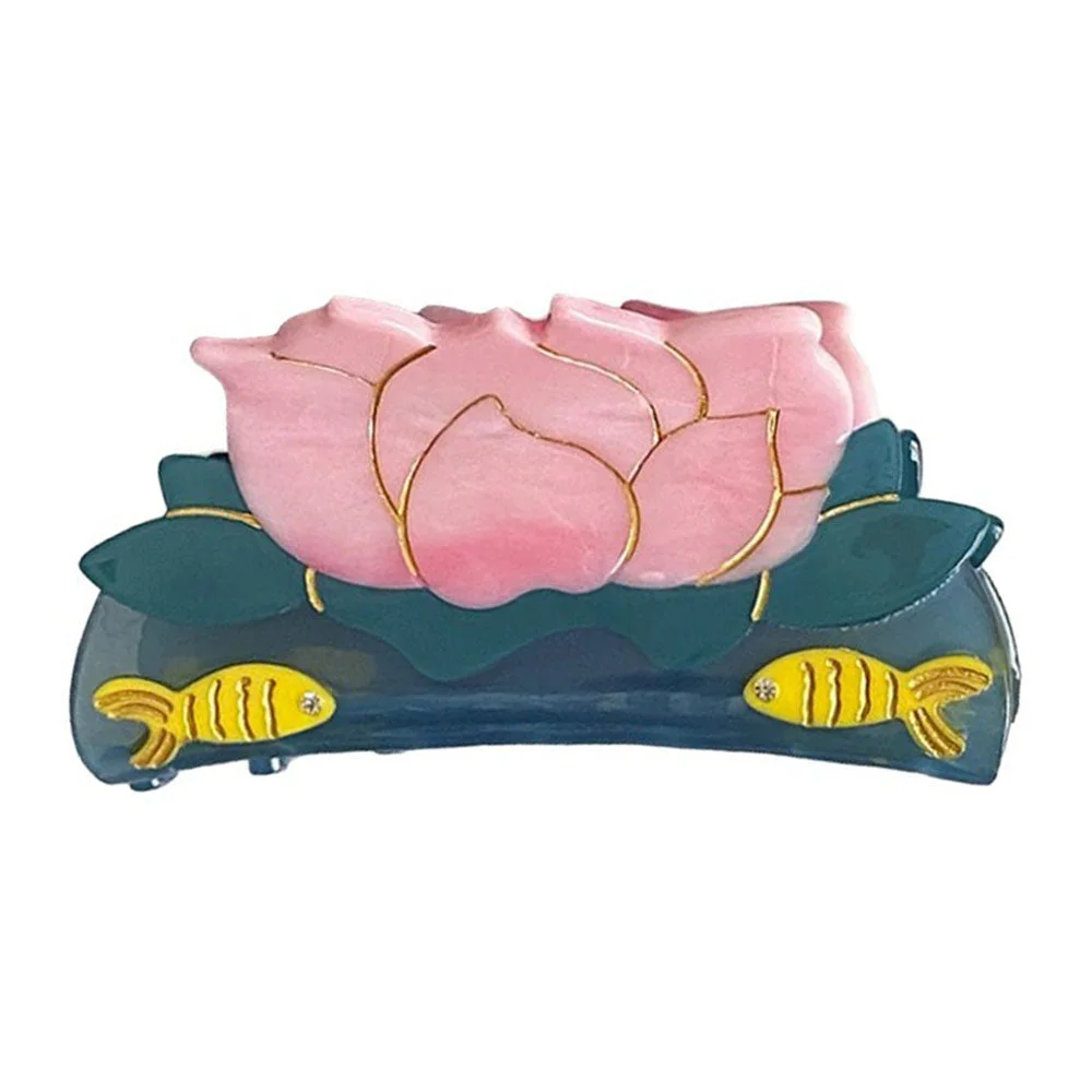 Aesthetic Lotus Flower Hair Claw — view 1 Aesthetic Lotus Flower Hair Claw — view 1