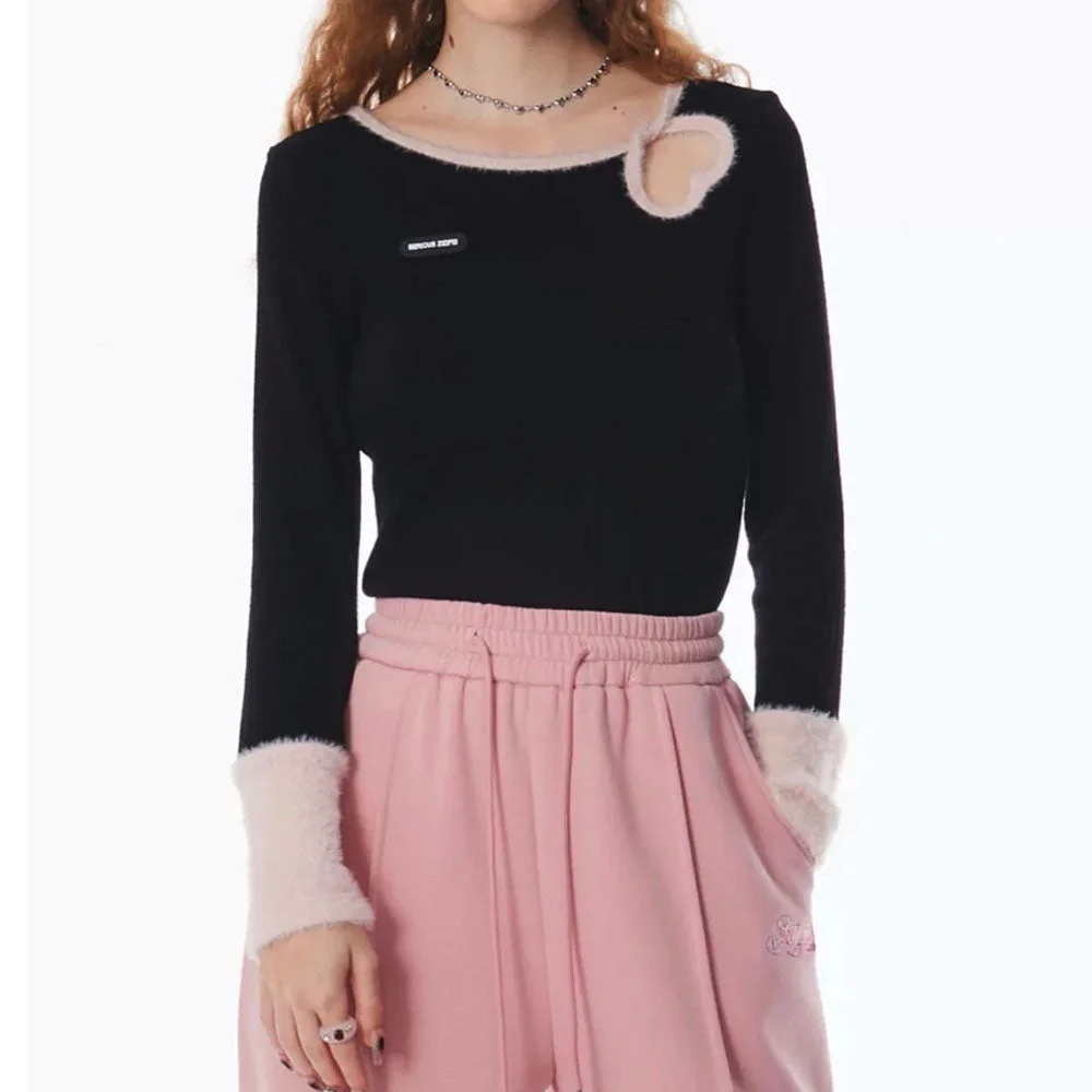 Secret Crush Heart Cutout Top — view 2 Secret Crush Heart Cutout Top — view 2