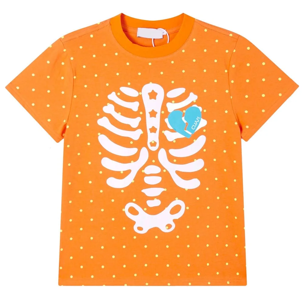 Grunge Skeleton Heart Print T-Shirt — view 2 Grunge Skeleton Heart Print T-Shirt — view 2