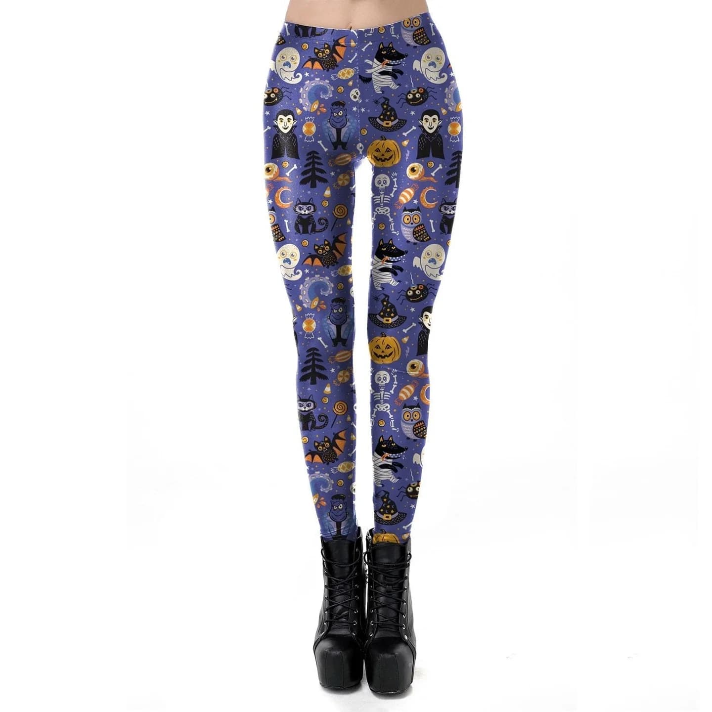 Halloween Collage Leggings — view 1 Halloween Collage Leggings — view 1