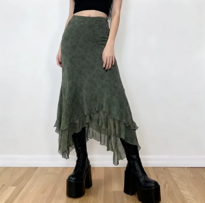 Mystic Moss Aesthetic Skirt — view 2 Mystic Moss Aesthetic Skirt — view 2