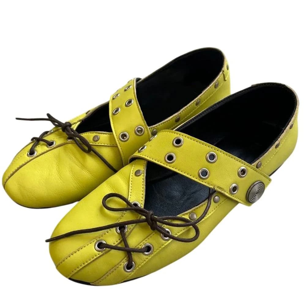City Walk Lace Up Ballet Flats — view 2 City Walk Lace Up Ballet Flats — view 2