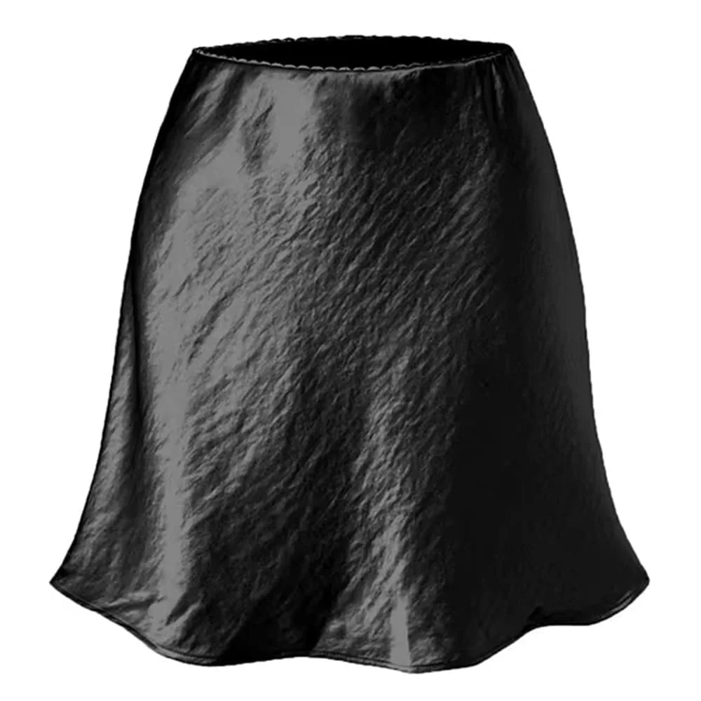 Old Money Satin Mini Skirt — view 2 Old Money Satin Mini Skirt — view 2