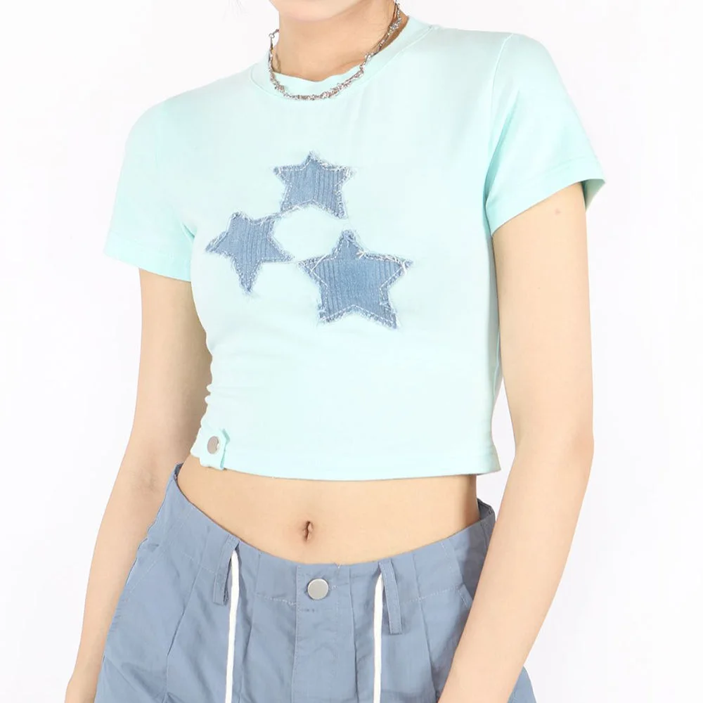 Too Pretty Star Crop Top — view 2 Too Pretty Star Crop Top — view 2