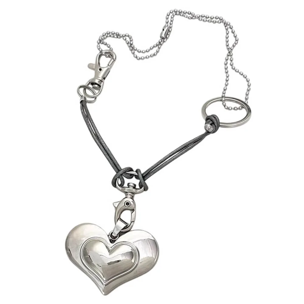 Oversized Heart Pendant Necklace — view 1 Oversized Heart Pendant Necklace — view 1