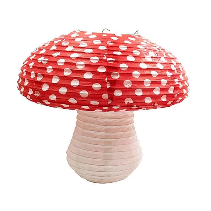 Mushroom Shaped Paper Lanterns — view 2 Mushroom Shaped Paper Lanterns — view 2