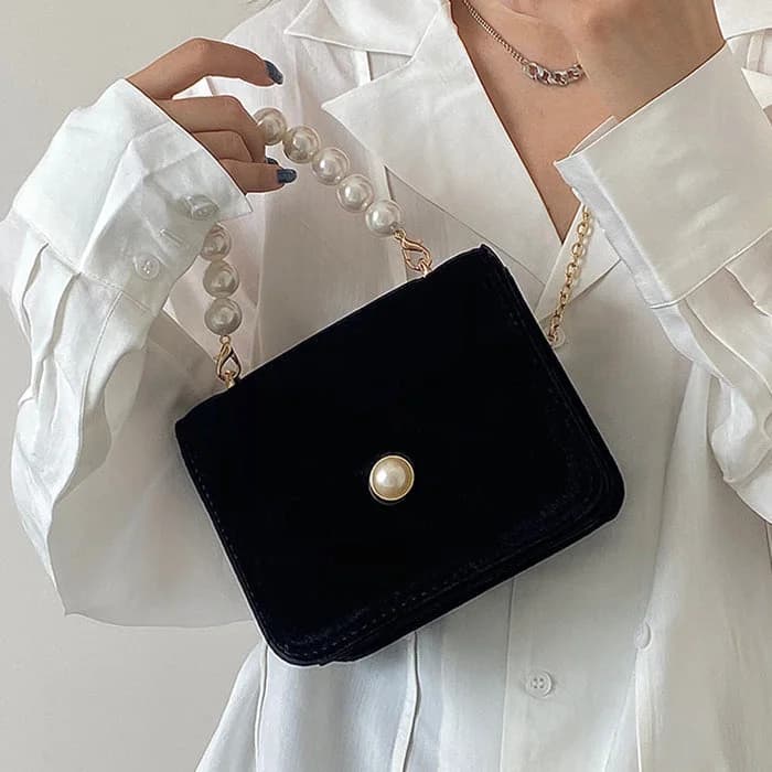 French Girl Pearl Chain Bag — view 2 French Girl Pearl Chain Bag — view 2