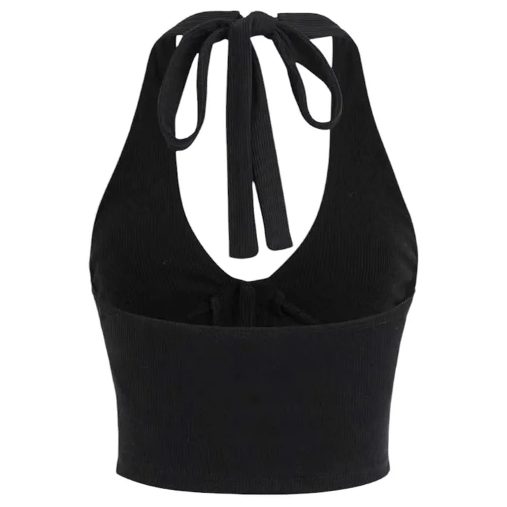 Emo Aesthetic Halter Top — view 2 Emo Aesthetic Halter Top — view 2