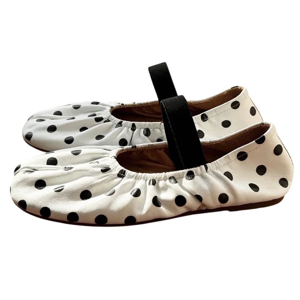 Glossy Polka Dot Tabi Flats — view 1 Glossy Polka Dot Tabi Flats — view 1