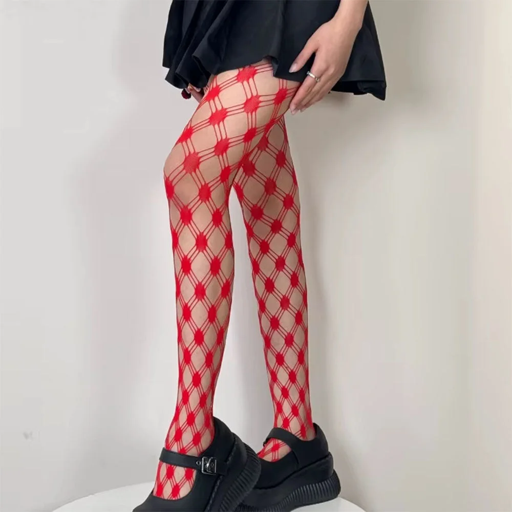 Grid Patterned Mesh Tights — view 2 Grid Patterned Mesh Tights — view 2