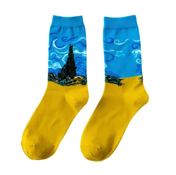 Van Gogh Socks — view 2 Van Gogh Socks — view 2