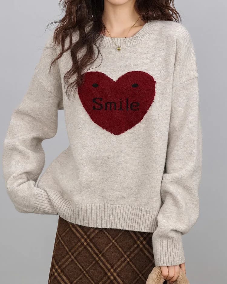 Soft Girl Warm Heart Sweater — view 2 Soft Girl Warm Heart Sweater — view 2