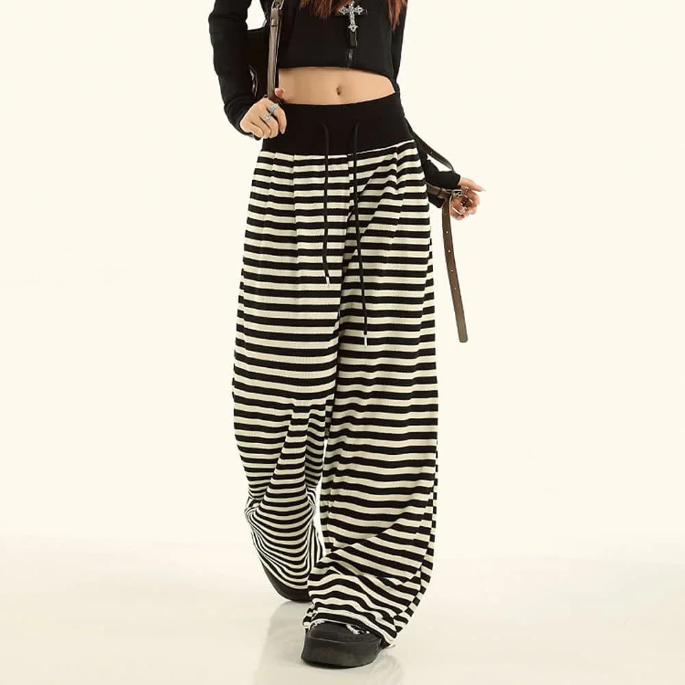 Teen Craft Loose Fit Striped Pants — view 3 Teen Craft Loose Fit Striped Pants — view 3