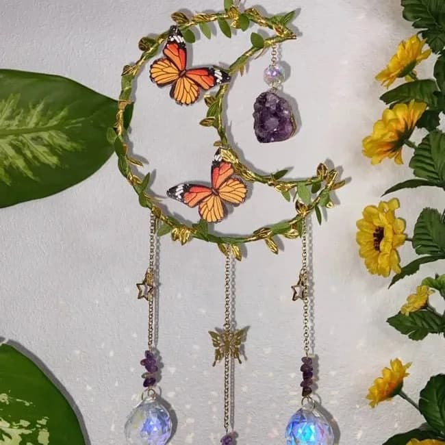 Fairycore Room Crystal Suncatcher — view 2 Fairycore Room Crystal Suncatcher — view 2