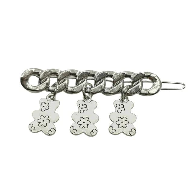 Chain Grunge Aesthetic Hair Clips — view 1 Chain Grunge Aesthetic Hair Clips — view 1