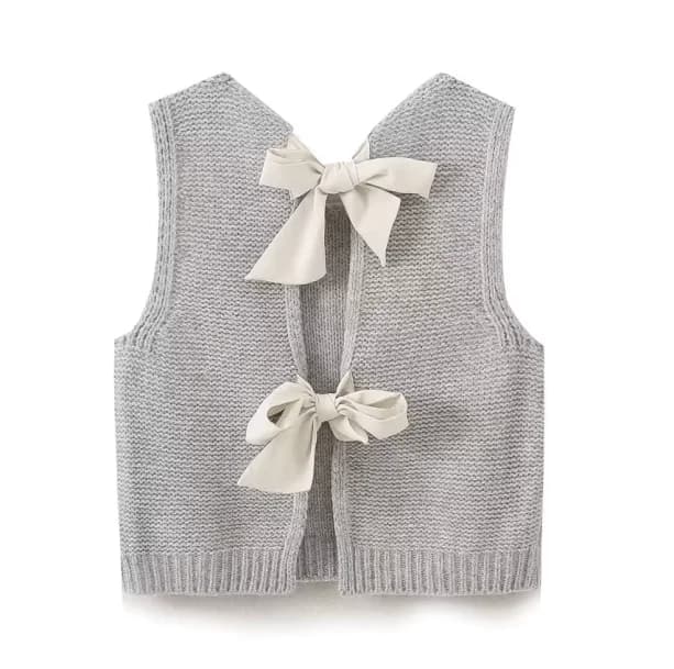 Open Back Vest Sweater — view 1 Open Back Vest Sweater — view 1