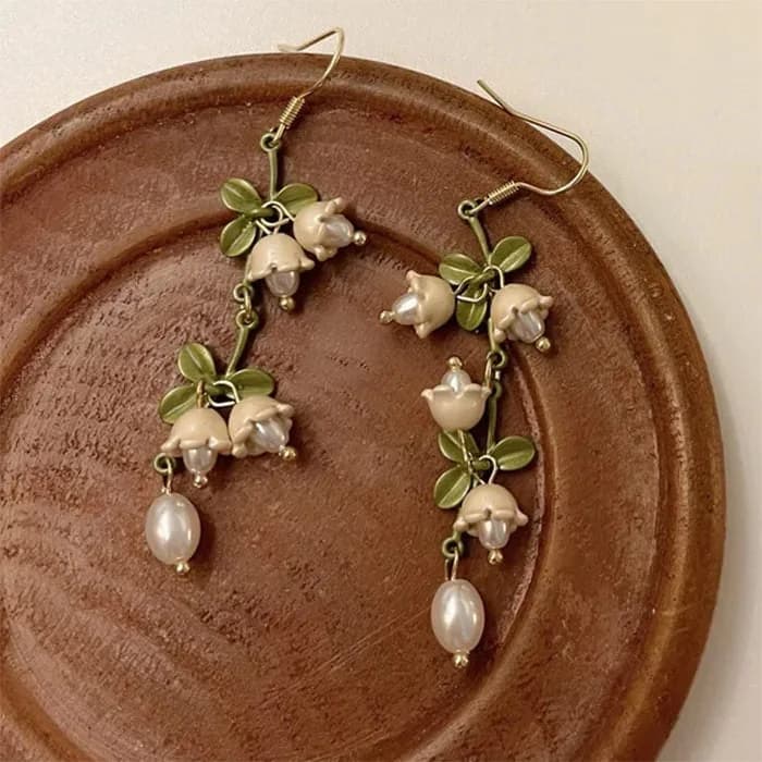 Lily Of The Valley Earrings — view 2 Lily Of The Valley Earrings — view 2