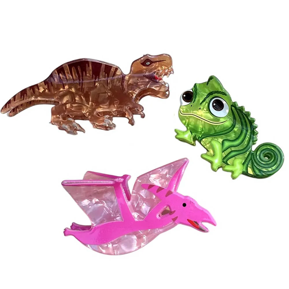 Indie Aesthetic Dino Hair Claw Clip — view 1 Indie Aesthetic Dino Hair Claw Clip — view 1