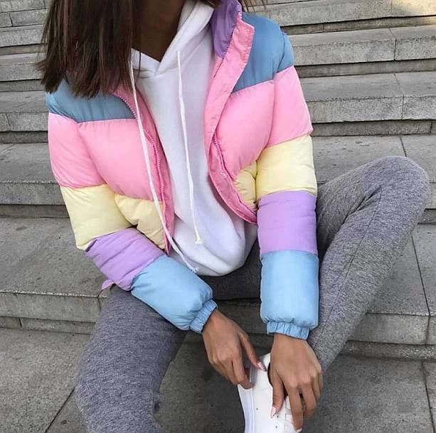 Rainbow Winter Jacket — view 1 Rainbow Winter Jacket — view 1