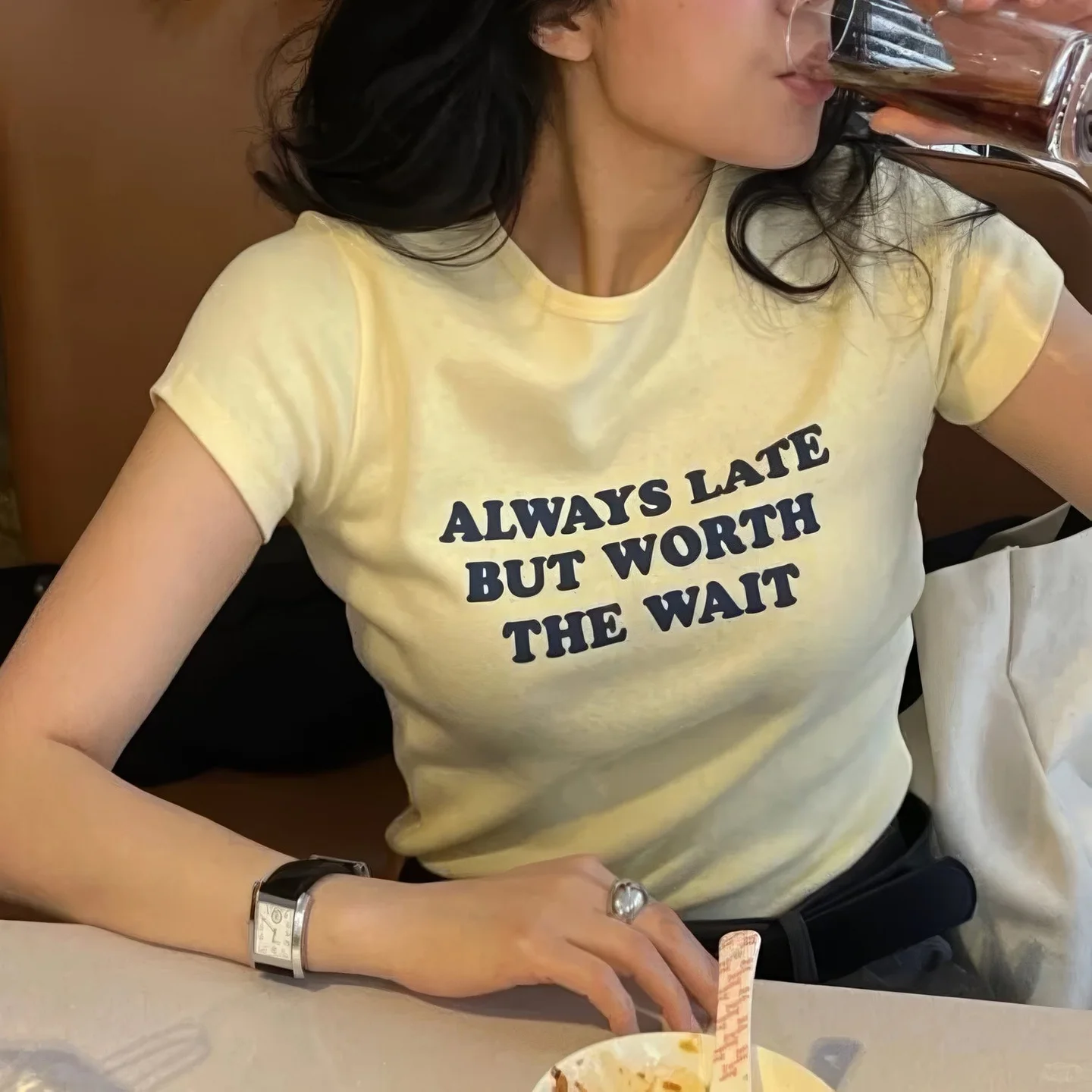 Always Late Graphic T-Shirt — view 2 Always Late Graphic T-Shirt — view 2