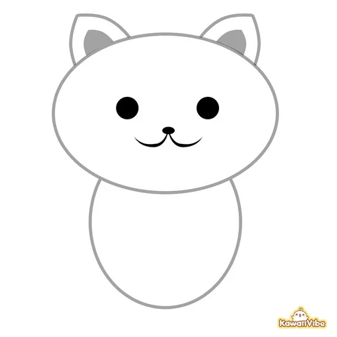 Reference image for How to Draw a Kawaii Cat: A Simple Step-by-Step Guide Reference image for How to Draw a Kawaii Cat: A Simple Step-by-Step Guide