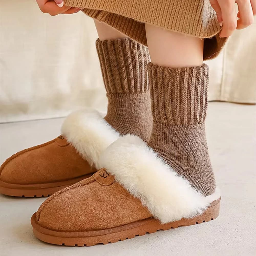 Cozy Reading Wool Socks — view 2 Cozy Reading Wool Socks — view 2