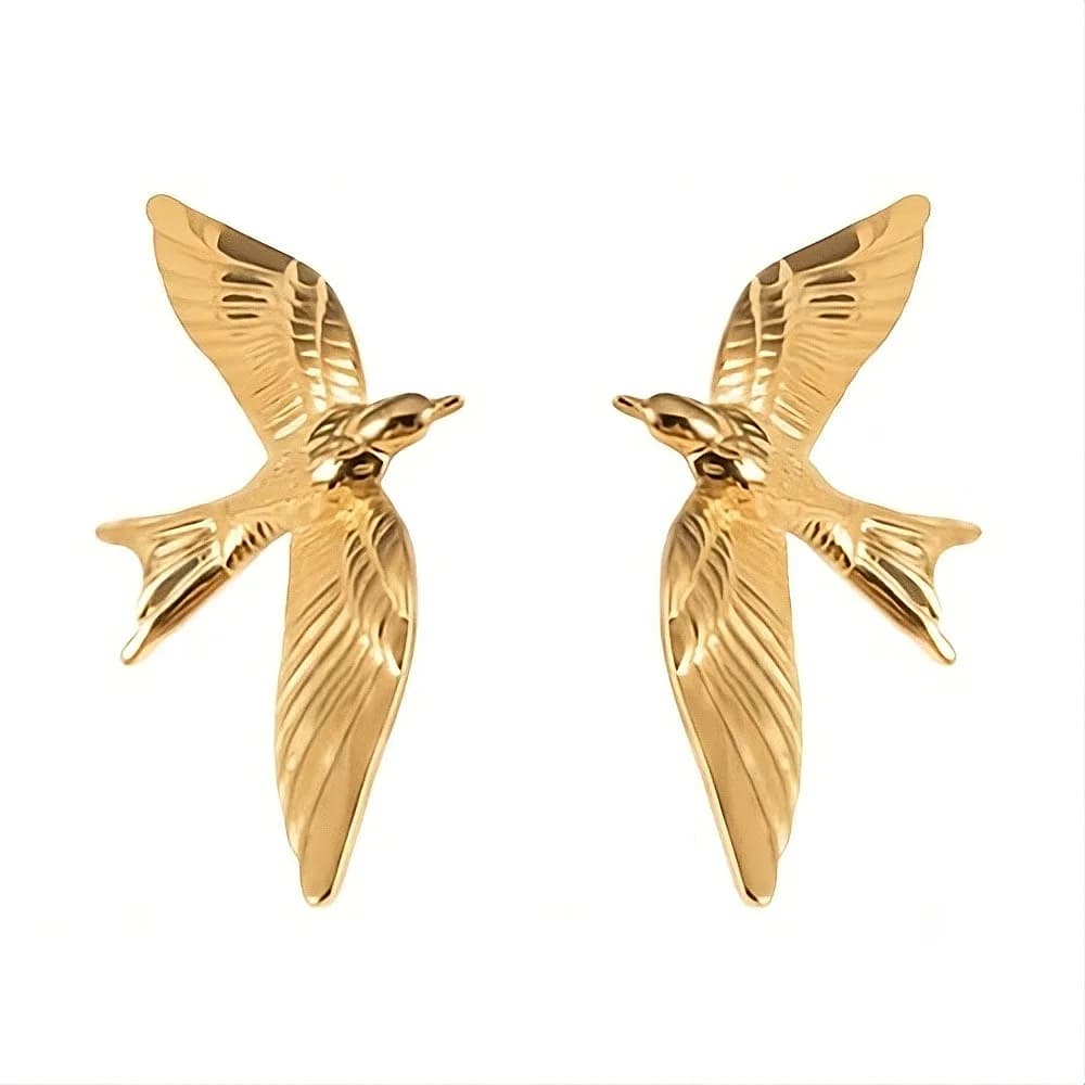 Flying Bird Aesthetic Earrings — view 1 Flying Bird Aesthetic Earrings — view 1