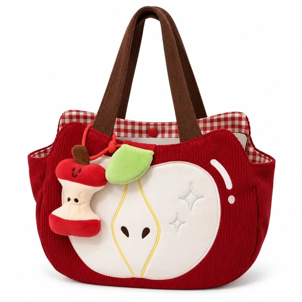 Red Apple Cord Shoulder Bag — view 2 Red Apple Cord Shoulder Bag — view 2