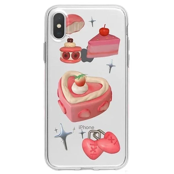 Heart Cake iPhone Case — view 1 Heart Cake iPhone Case — view 1