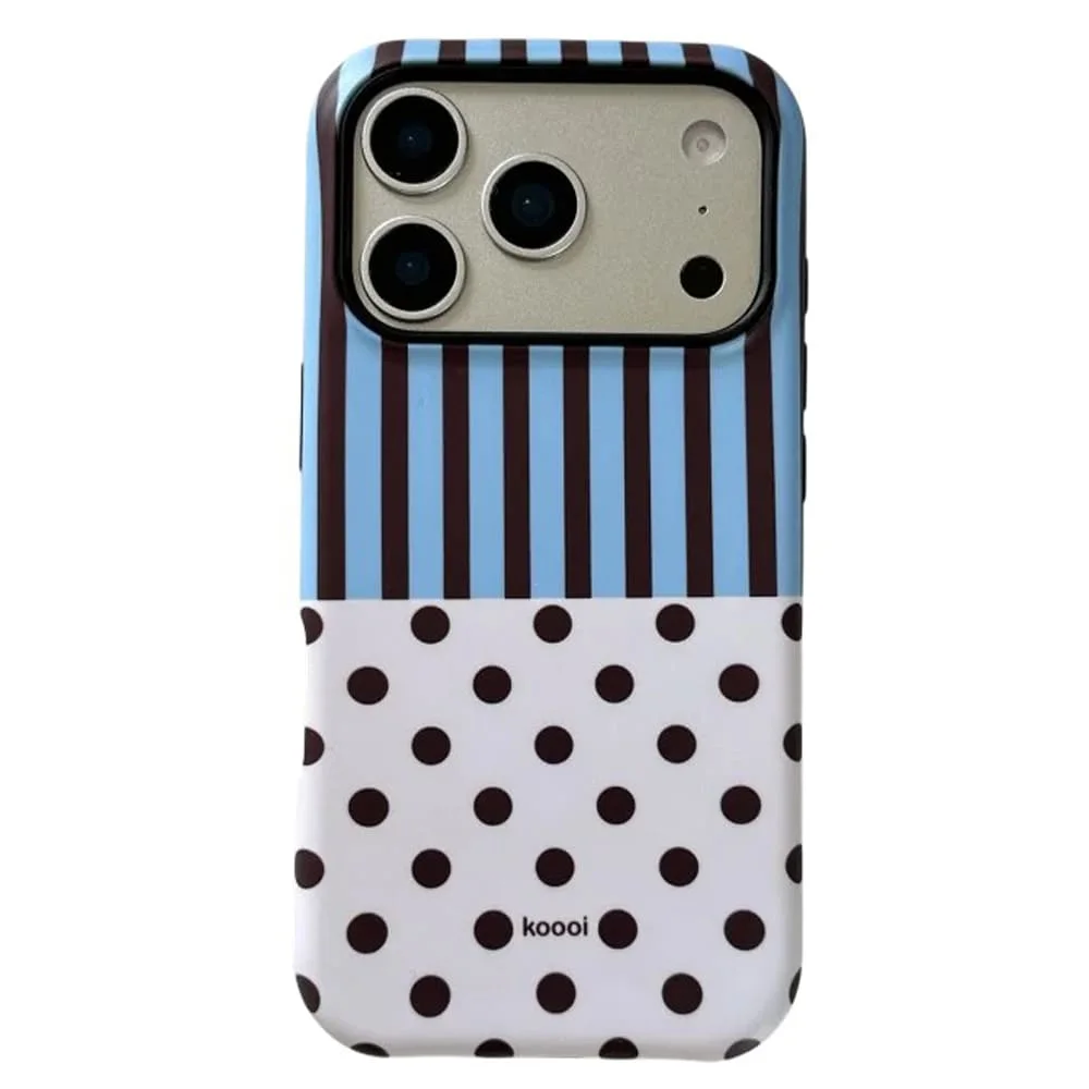 Polka Dot & Stripes iPhone Case — view 1 Polka Dot & Stripes iPhone Case — view 1