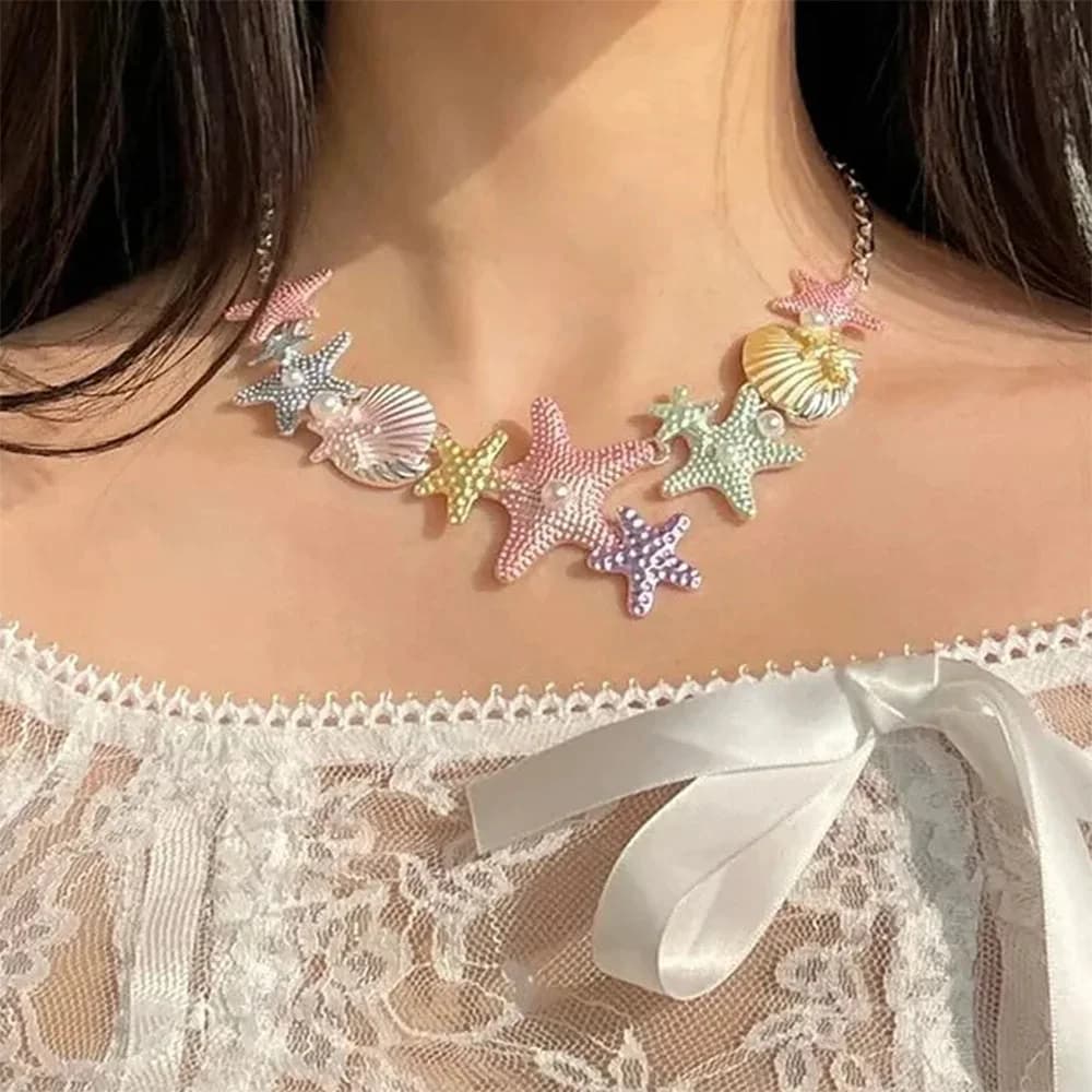 Mermaidcore Aesthetic Necklace — view 2 Mermaidcore Aesthetic Necklace — view 2