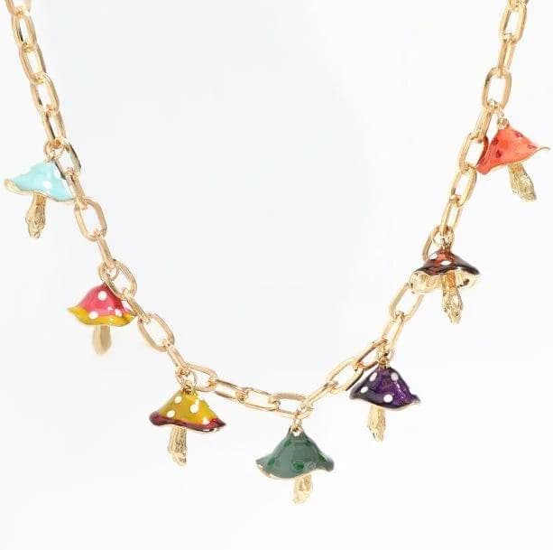 Poisonous Mushroom Necklace — view 2 Poisonous Mushroom Necklace — view 2