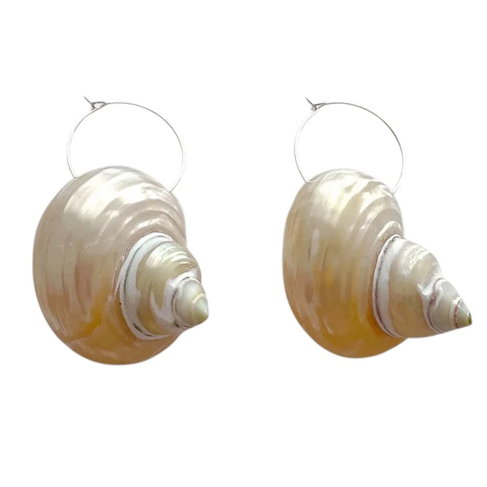 Vintage Style Seashell Earrings — view 1 Vintage Style Seashell Earrings — view 1