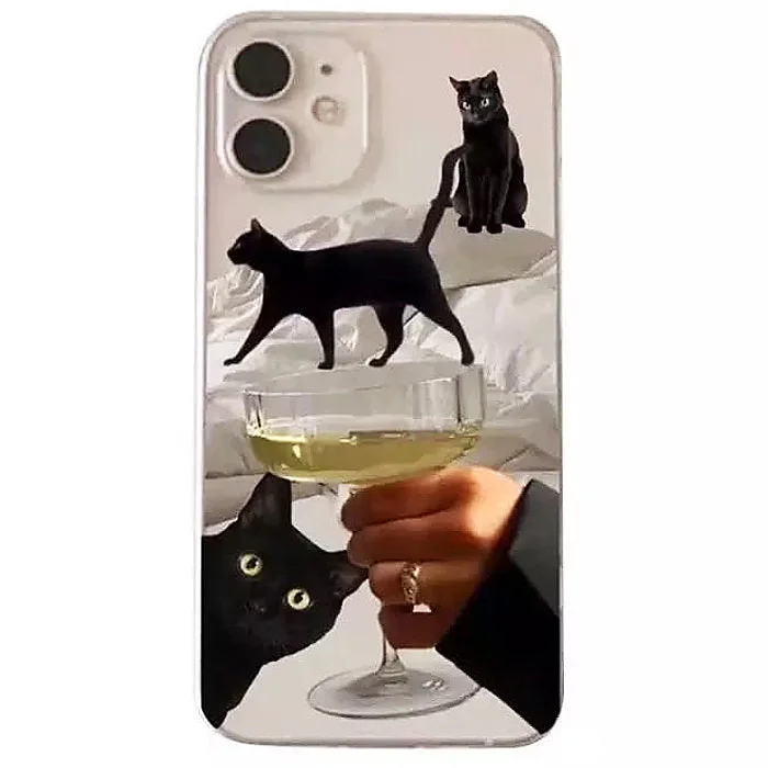Black Cats iPhone Case — view 1 Black Cats iPhone Case — view 1