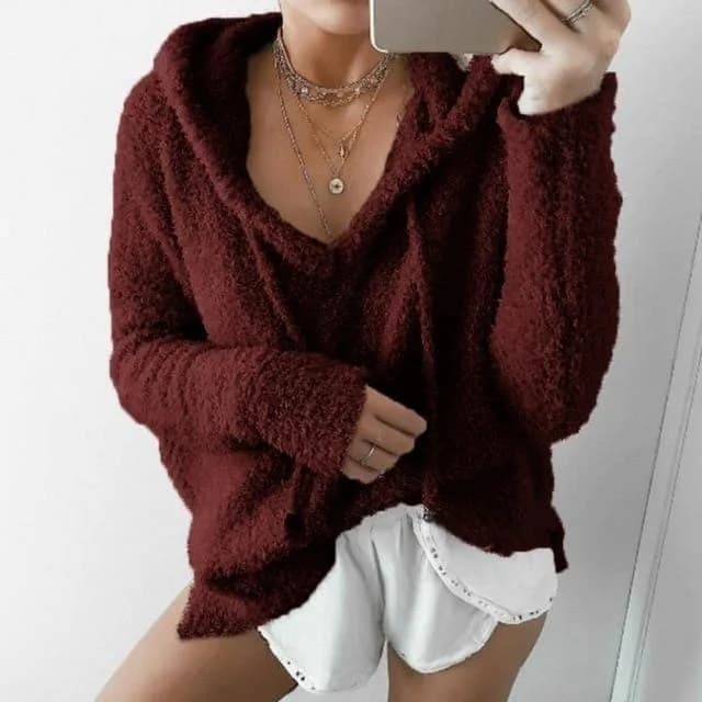 Oversized Fuzzy Hoodie — view 3 Oversized Fuzzy Hoodie — view 3