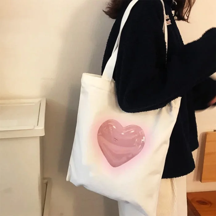 Aesthetic Heart Tote Bag — view 2 Aesthetic Heart Tote Bag — view 2