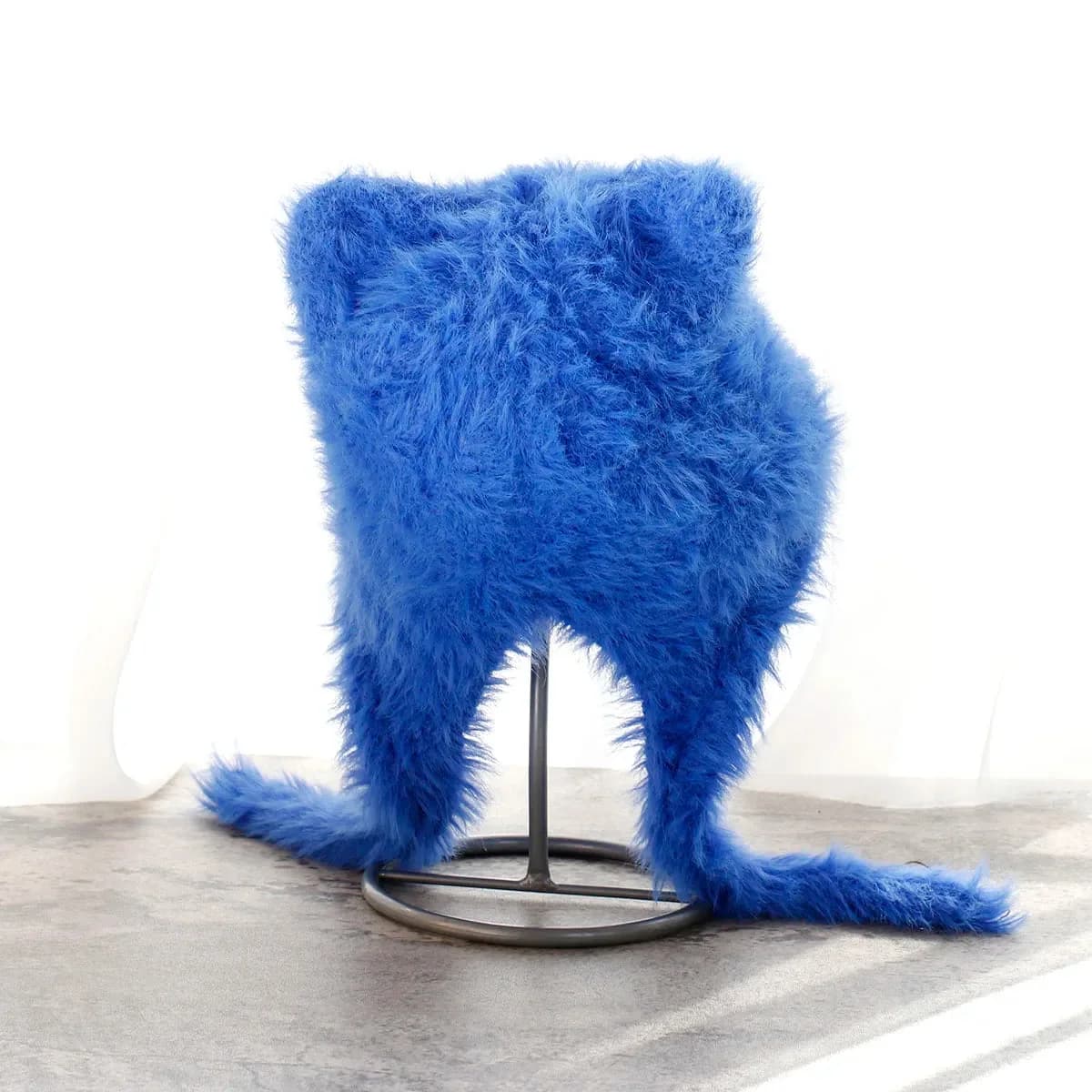 Fluffy Cat Ear Winter Hat – Faux Fur Warm Beanie — view 2 Fluffy Cat Ear Winter Hat – Faux Fur Warm Beanie — view 2