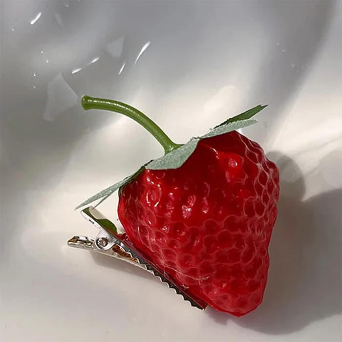 Strawberry Hair Clip — view 2 Strawberry Hair Clip — view 2