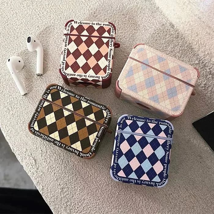 Plaid Pattern AirPods Case — view 2 Plaid Pattern AirPods Case — view 2