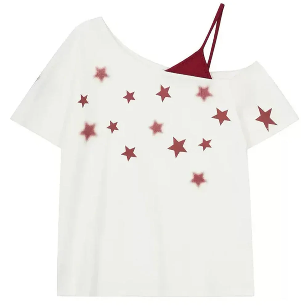 Star Girl Off Shoulder Graphic Tee — view 2 Star Girl Off Shoulder Graphic Tee — view 2