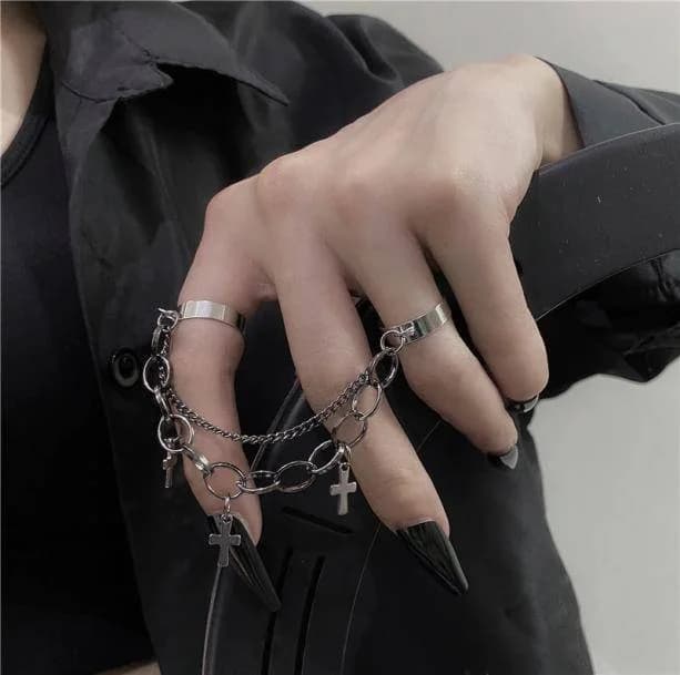 Into The Dark Chain Rings — view 2 Into The Dark Chain Rings — view 2