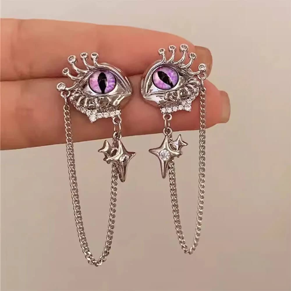 Grunge Aesthetic Eyes Earrings — view 2 Grunge Aesthetic Eyes Earrings — view 2