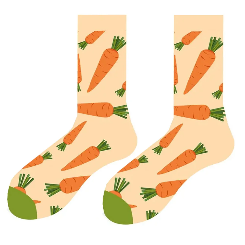 Carrots Print Socks — view 1 Carrots Print Socks — view 1