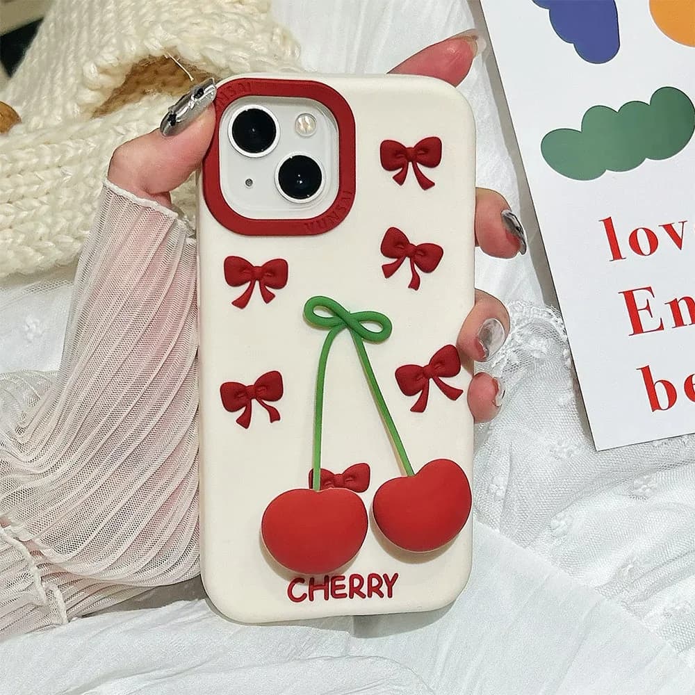 Sweet Cherry 3D iPhone Case — view 2 Sweet Cherry 3D iPhone Case — view 2