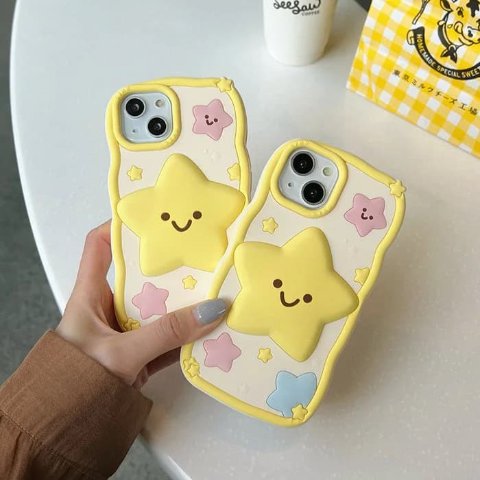 Smile Face Star iPhone Case — view 2 Smile Face Star iPhone Case — view 2