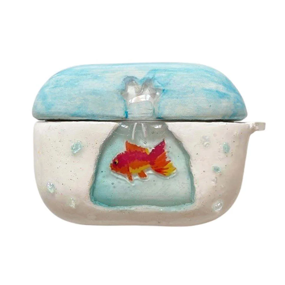 Goldfish Aesthetic AirPods Case — view 1 Goldfish Aesthetic AirPods Case — view 1